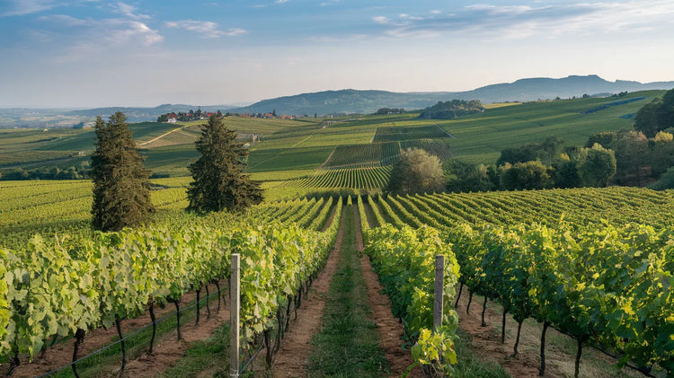 Foto der Aussicht auf moldawische Weinberge